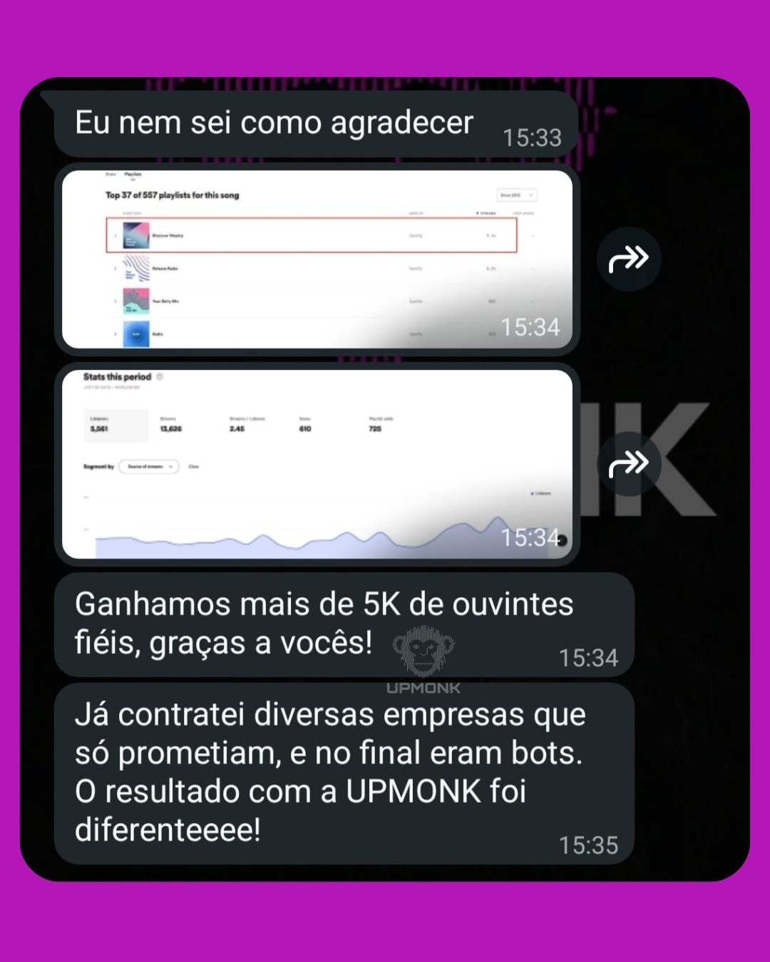 Depoimento real de artista UPMONK 3